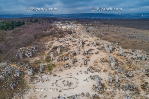 Побити камъни въздушна фотография